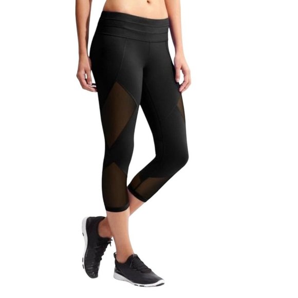 Athleta Aura Sonar Capri Leggings Gym Yoga Pants Womens Workout Pants Size S - Picture 2 of 7